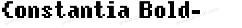 Constantia Bold字体转换